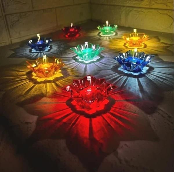 Shadow Colourful Diya