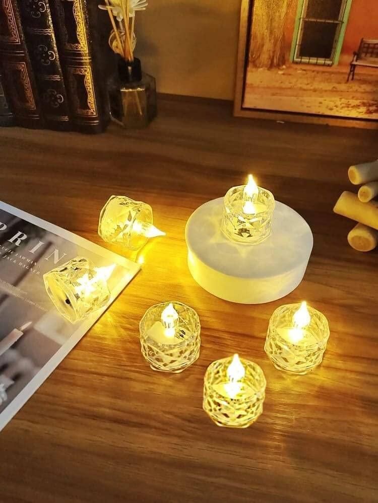 Decorative Crystal Candles (4 Pieces)